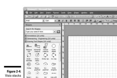 Figure 2-4:Visio stacks