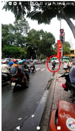Figure 3-9: Right Turn on Red of a Motorcyclist   Note. Own Picture