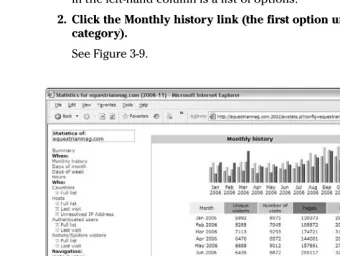 Figure 3-9:The monthly