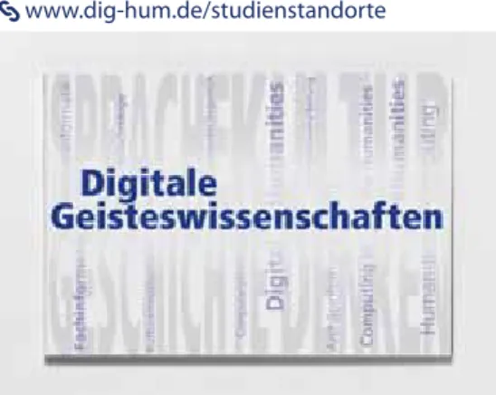 Fig. 10: Brochure on Digital Humanities curricula.