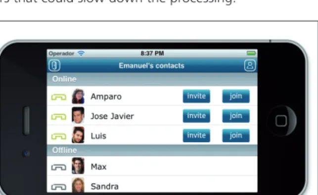 Figure 9. User’s profile and customization screen.