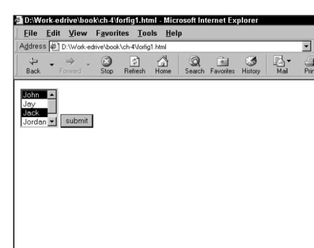 Figure 4-1: Multiple select box