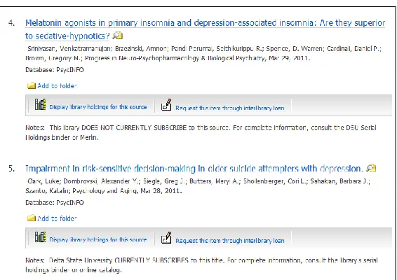 Figure 3 – Special Limiters for PsycINFO  In addition to the normal limiters in EBSCOhost,  PyscINFO offers special limiters such as  