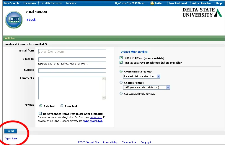 Figure 9 – Save Manager  Once you have clicked on the blue 