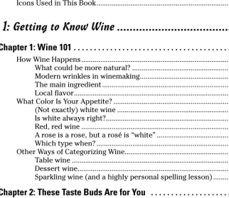 Table wine .............................................................................................17Dessert wine..........................................................................................18Sparkling wine (and a highly personal spelling lesson)..................19