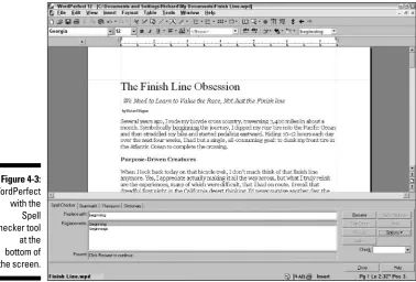 Figure 4-3:WordPerfect