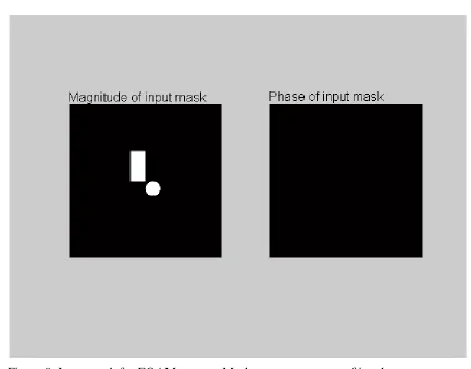 Figure 9: Input mask for EOAM system. Mask represents group of incoherent point sources with random phase and transmission of 1.0 for all wavelengths