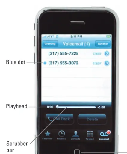 Figure 4-4: Visual voicemail in action.