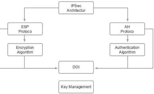 Figure 2-5: IPsec Protocol Stack Structure