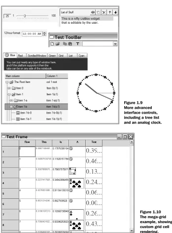Figure 1.10  The mega-grid example, showing custom grid cell rendering.