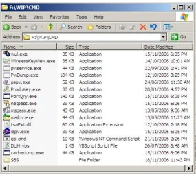 Figure 3: go.cmd and other programs invoked by it are placed in the same folder.