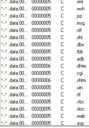 Figure 3. Shows the various strings it includes in outgoing messages