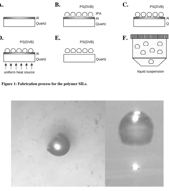 Figure 1: Fabrication process for the polymer SILs. 