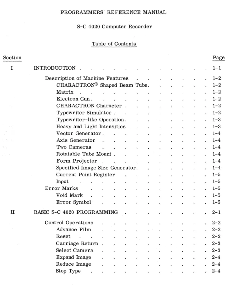 Table  of Contents  INTRODUCTION  . 