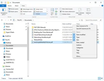 Figure 1-3. Customizing File Explorer’s Details view