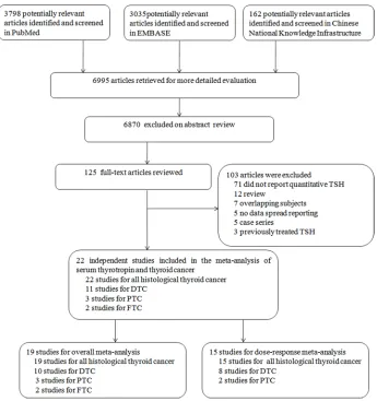 Figure 1: Flowchart of publication selection for the meta-analysis.