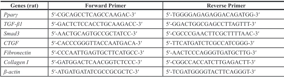 Table 3: Primer sets used in real time RT-PCR