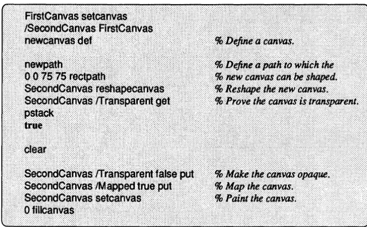 Figure 2-3 A Mapped Child Canvas 