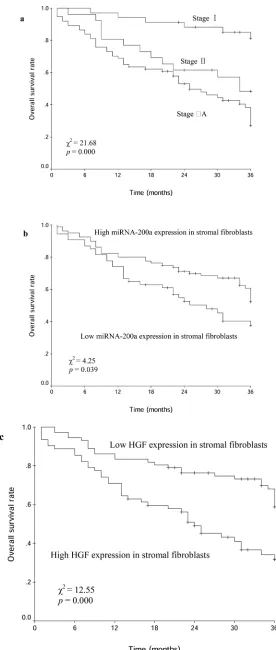 Figure 3: Kaplan-Meier curves for patients with clinical stage I- IIIA NSCLC after curative resection