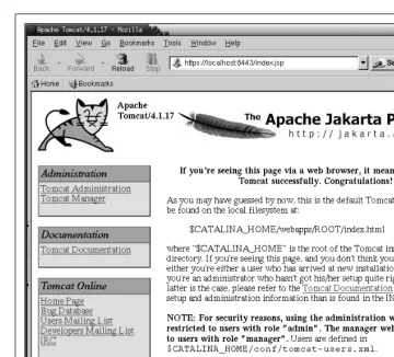 Figure 6-5. Tomcat serving its index page over a secure socket connection