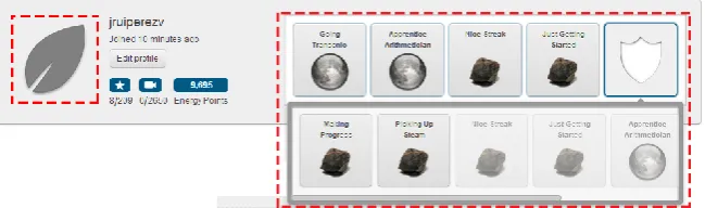 Fig. 1. Students’ feedback and votes in a video example can be observed inside the red dotted line