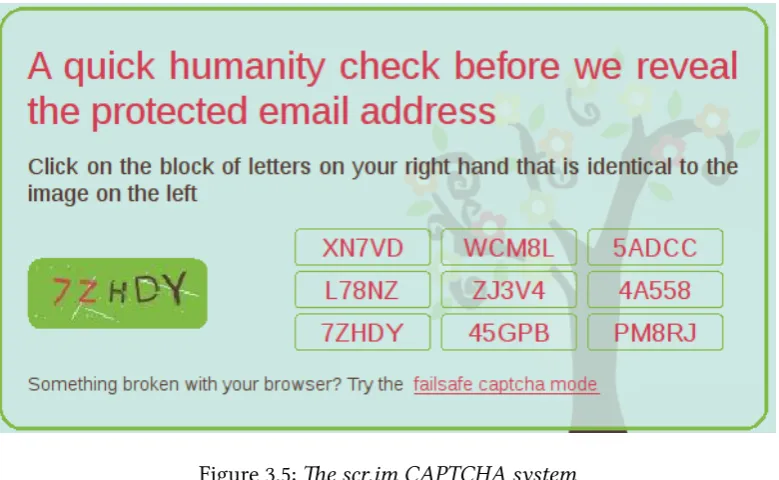 Figure 3.5: e scr.im CAPTCHA system
