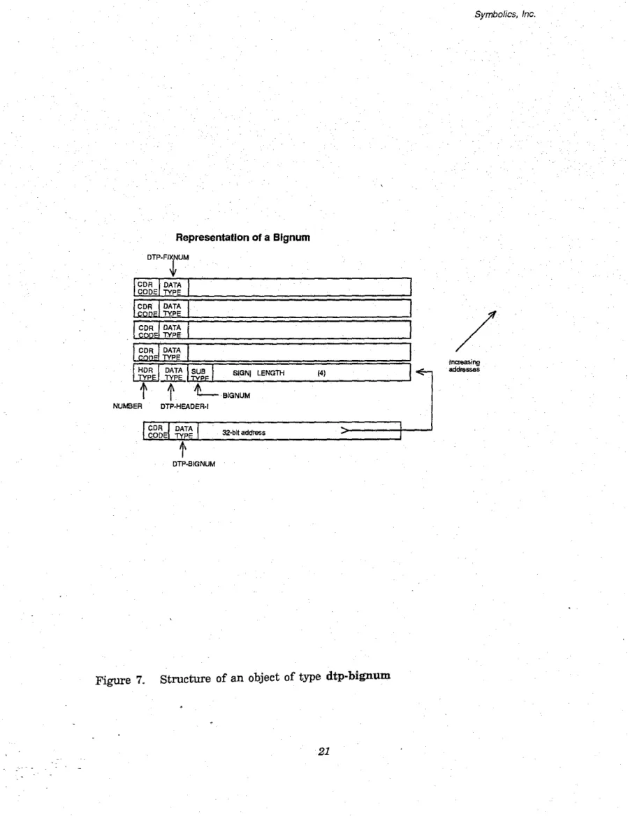 Figure  7.  Structure  of  an  object  of type  dtp·bignum 
