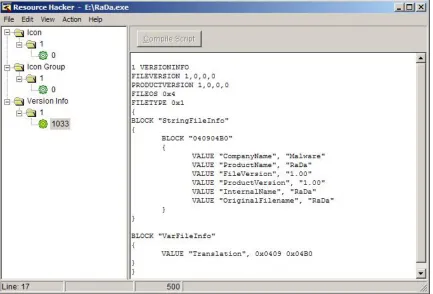 Figure 11: Resource Hacker RaDa icon