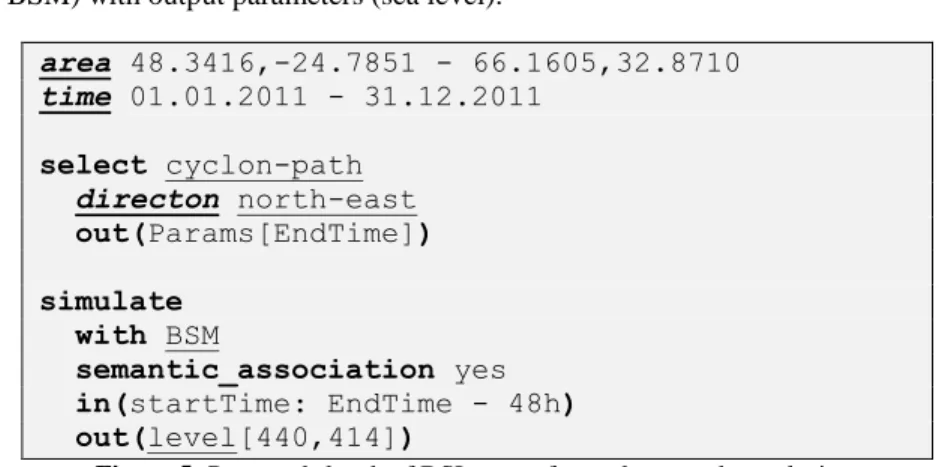 Figure 5: Proposed sketch of DSL query for cyclones paths analysis 