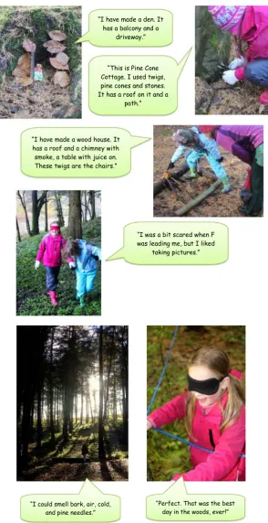 Figure 4. Exploratory Forest Schools day.