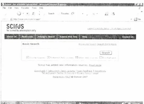 Fig. 2. Scirus search engine showing facilities for navigation in a  smart manner 