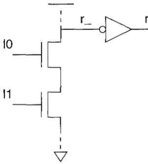 Figure 4.1: Input transistors in QDI merge. 