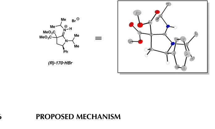 Figure 2.1  Absolute configuration of an amidine product determined by X-ray crystallography18