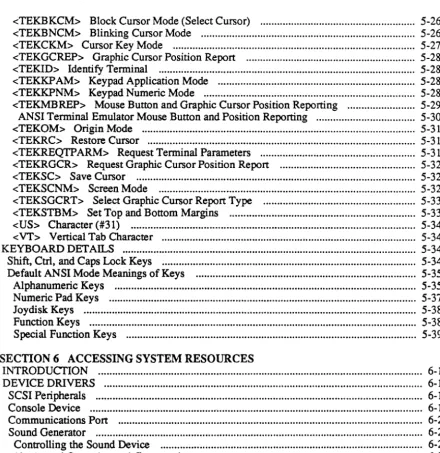 Table of'Contents-6 