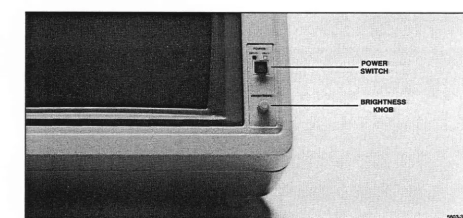 Figure 1-2. Display/CPU Front Panel Controls. 