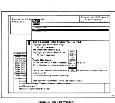 Figure 5. File List Window. 