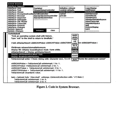 Figure 2. Code in System Browser. 