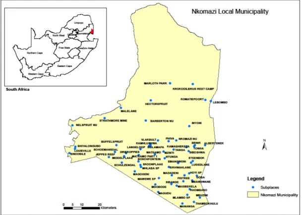 Figure 3: Study area map  3.4 Research study design 