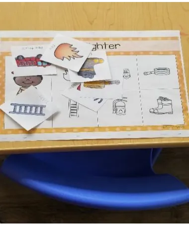 Figure 1. Community helper matching game.  