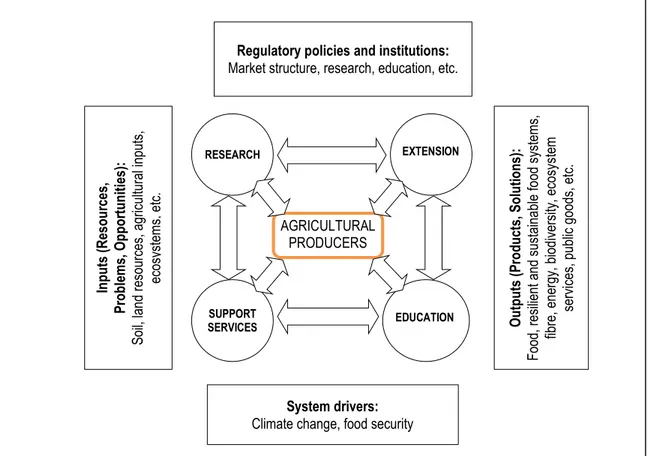 Figure 2-2: A model of Agricultural Innovation System 