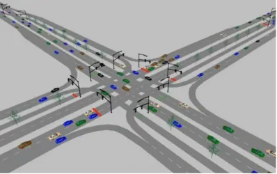 Figure 1:  Four-way intersection typifying the overlapping oppression experienced by 