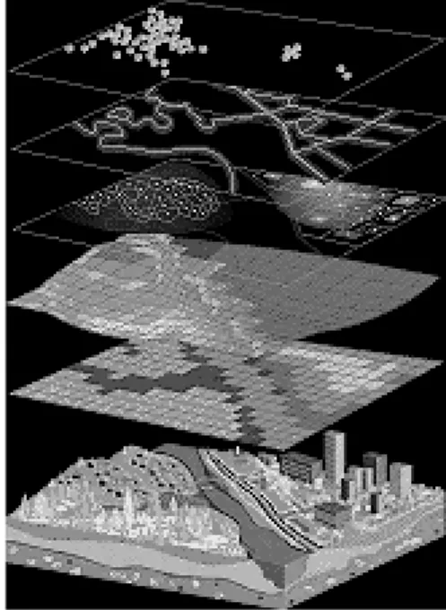 Fig.  1.  Diagram  illustrating  an  area  subdivision  by  means  of  editable layers [19]