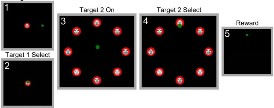 Figure 3.2.2.3-1 Face in a Crowd Task Structure Screenshots illustrate the behavioral task