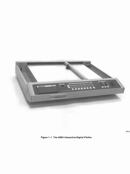 Figure 1-1. The 4663 Interactive Digital Plotter.