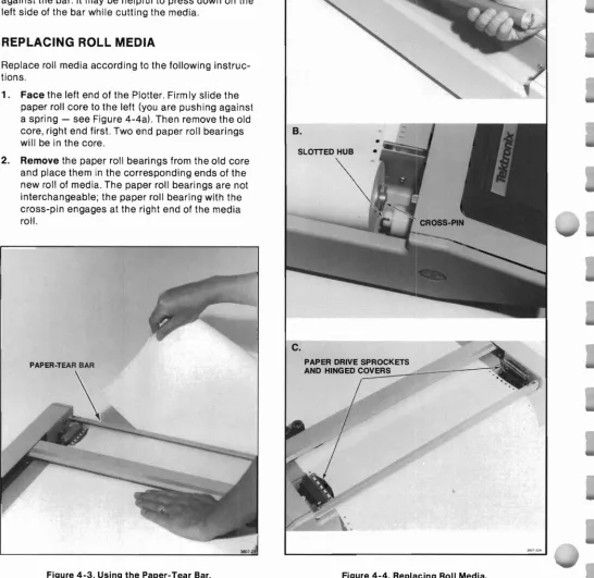 Figure 4-4. Replacing Roll Media.