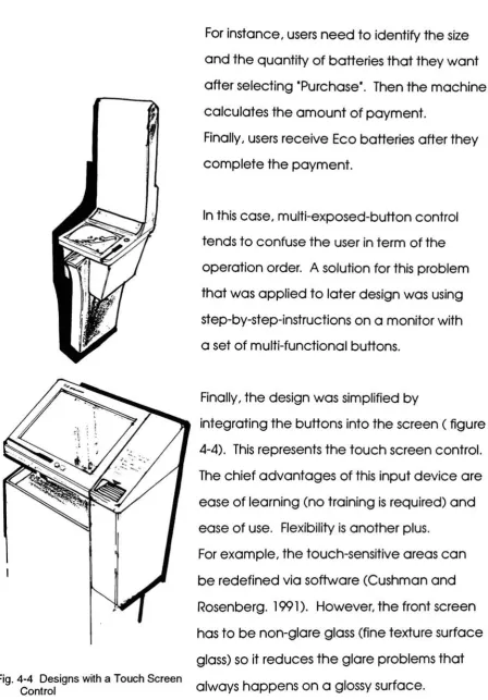 Fig. 4-4 Designs with a Touch Screen