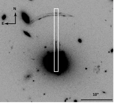 Figure 2.1: HST F702W image of MS2137-23.The rectangular box shows the