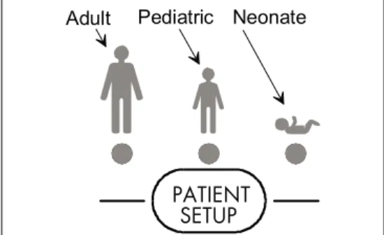 Figure 1-8 - Patient Size Graphics and Indicators