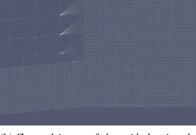 Figure 2.14: Reﬁned computational grid for the OpenFOAM simulations.