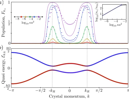 Figure 2.3: Numerically obtained steady states with radiative recombination and coupling toacoustic phonons